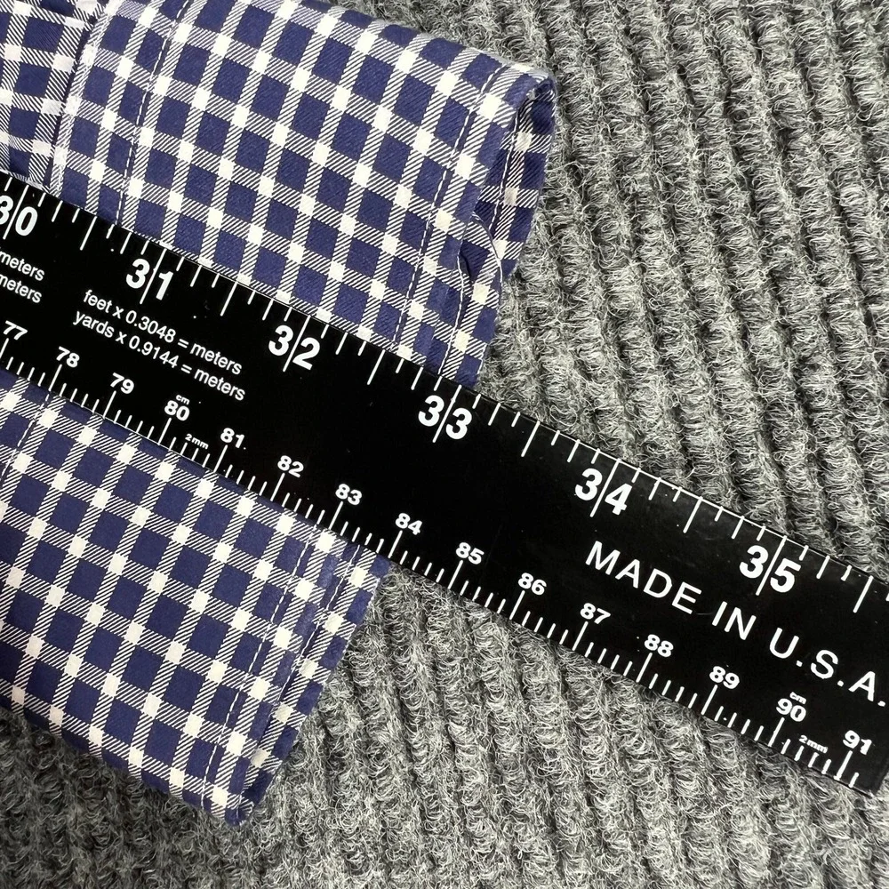 Polo Ralph Lauren Shirt Mens XL Blue Check Long Sleeve Button Up Curham Sport